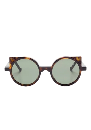 VAVA Eyewear XL0012 tortoiseshell round-frame sunglasses - Brown