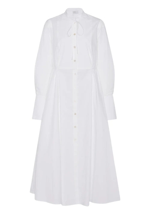 Rosetta Getty long-sleeve poplin shirtdress - White