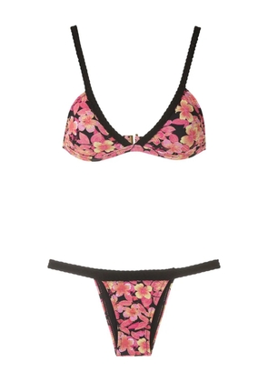 Amir Slama floral-print bikini - Pink