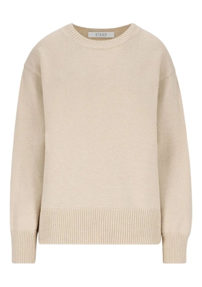 ETHER Gemini crew-neck sweater - Neutrals