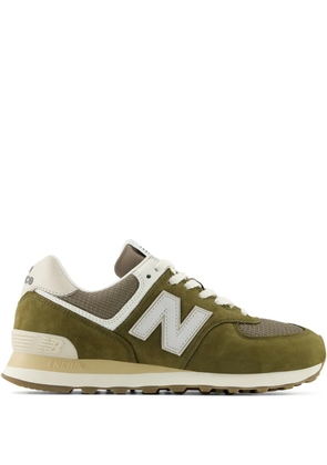 New Balance suede logo sneakers - Green