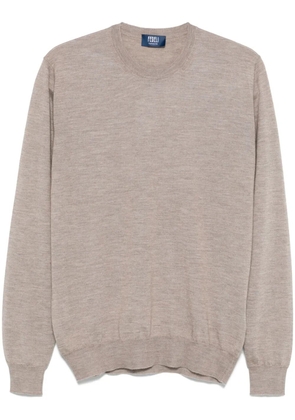Fedeli fine-knit sweater - Neutrals