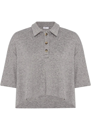 Rosetta Getty button-fastening polo top - Grey