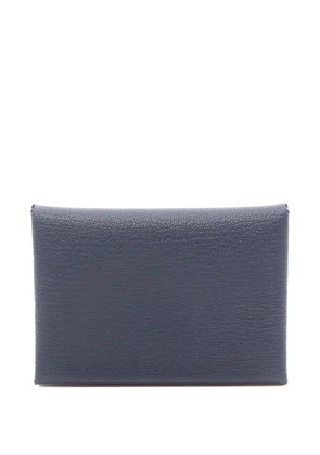 Hermès Pre-Owned 2025 Calvi Duo flap coin purse - Blue