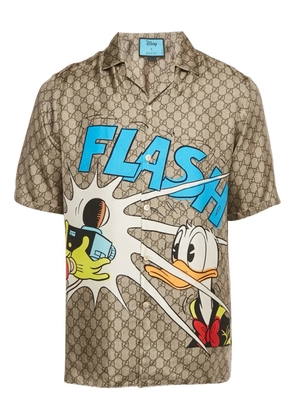 Gucci Pre-Owned x Disney GG-pattern shirt - Neutrals
