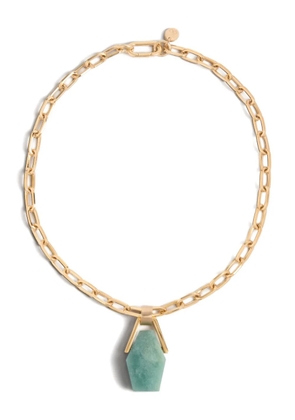 La DoubleJ Portal chain geometric necklace - Gold
