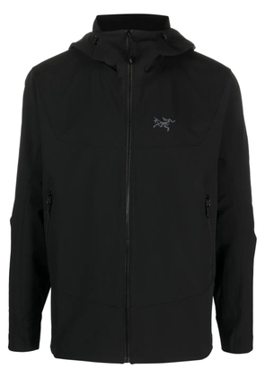Arc'teryx logo-embroidered zip-up jacket - Black