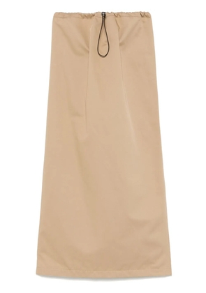 A.M.G. twill maxi skirt - Neutrals