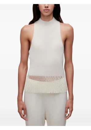 Osklen pleated raglan-neck top - White