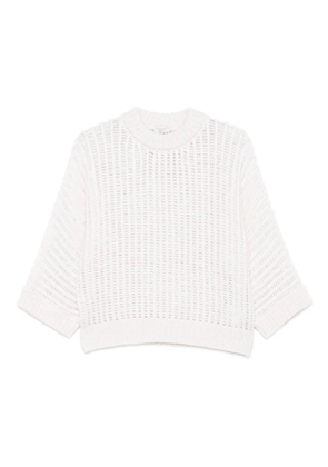 Peserico open-knit sweater - White