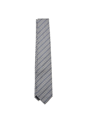 TOM FORD geometric tie - White