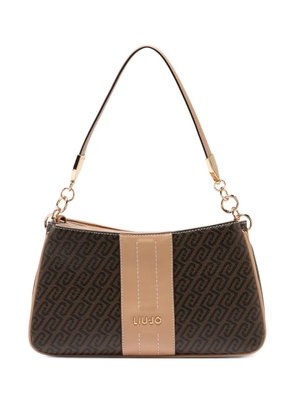 LIU JO monogram detachable shoulder bag - Brown
