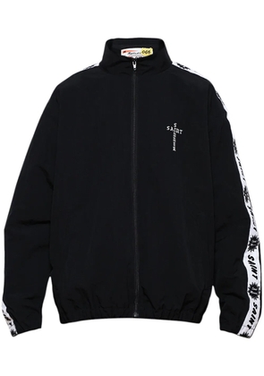 SAINT MXXXXXX logo-strap jacket - Black