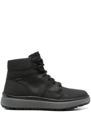 Geox leather biker boots - Black
