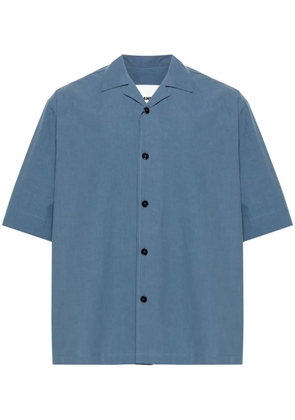 Jil Sander camp-collar cotton shirt - Blue