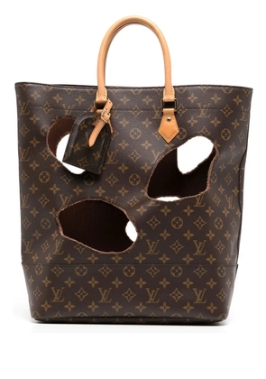 Louis Vuitton Pre-Owned x Comme Des Garçons 2014 burned holes monogram tote bag - Brown