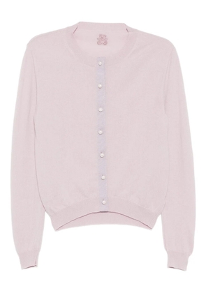 Teddy Cashmere logo-embroidered cardigan - Pink