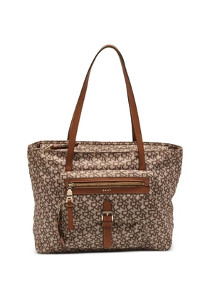 DKNY Vintage Cora monogram tote bag - Brown