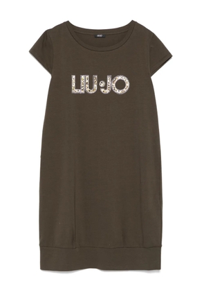 LIU JO logo-embellished mini dress - Green
