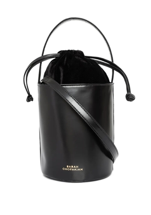 Sarah Chofakian leather bucket bag - Black