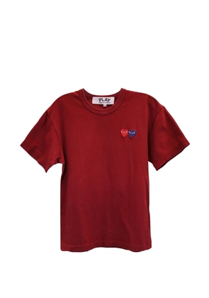 Comme Des Garçons Pre-Owned twin hearts slim fit T-shirt - Red