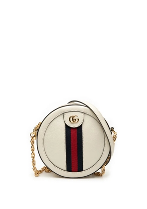 Gucci Pre-Owned 2016-2025 Mini Leather Ophidia Round crossbody bag - White