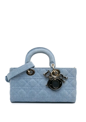 Christian Dior Pre-Owned 2022 Medium Denim Cannage Lady D Joy satchel - Blue
