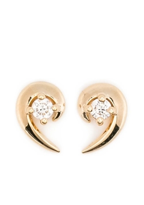 Shaun Leane Talon diamond stud earrings - Gold