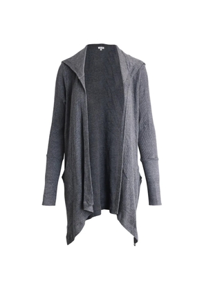 Splendid side-pocket hooded cardigan - Grey