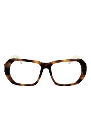 Moncler Eyewear oversize-frame glasses - Brown