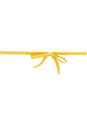 Nº21 bow detail belt - Yellow