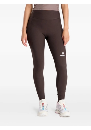 SAYSKY ribbed pocket leggings - Brown