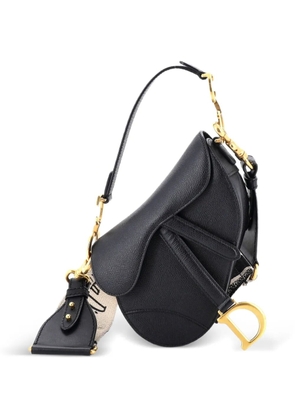 Christian Dior Pre-Owned Saddle Handbag Leather Mini shoulder bag - Black