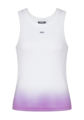 MOSCHINO JEANS ombre-effect tank top - White