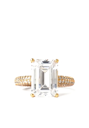 Izabel Display Mega Rectangle ring - Yellow