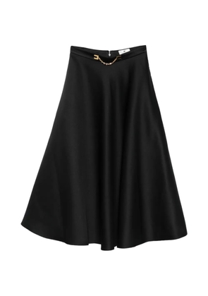 Elisabetta Franchi chain-embellished midi skirt - Black