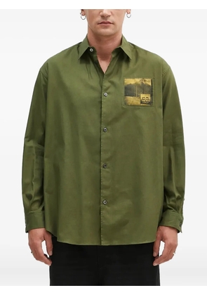 Undercover pocket button shirt - Green