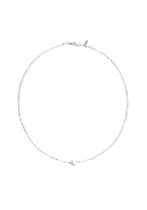 Santangelo keshi pearl beaded necklace - Silver