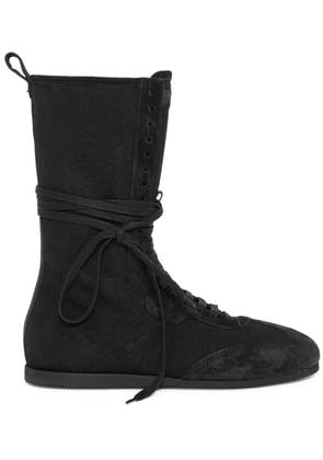 Ann Demeulemeester Fides high-top boxing sneakers - Black
