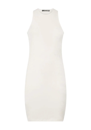 Roberto Cavalli ripped-effect mini dress - White
