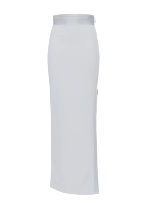 Elisabetta Franchi high-waisted side-zip maxi skirt - Blue