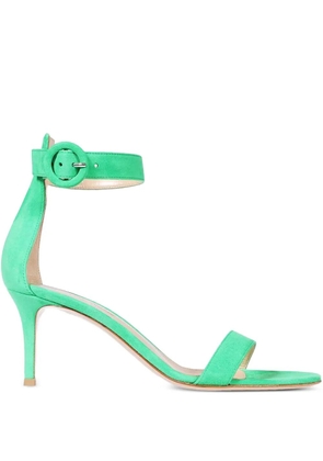Gianvito Rossi 70mm Portofino buckle-ankle-strap sandals - Green