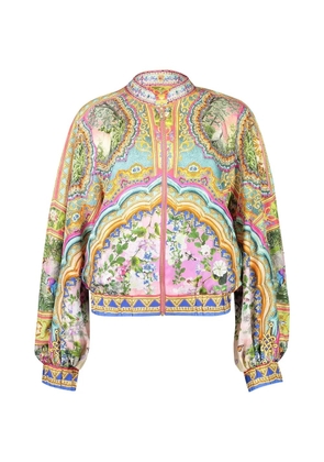 Camilla pattern bomber jacket - Yellow
