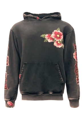 cout de la liberte Killian floral-print hoodie - Grey