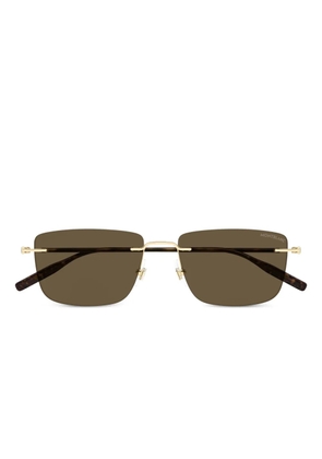 Montblanc rectangle sunglasses - Black