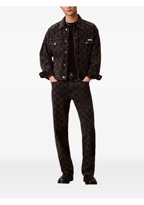 Calvin Klein jacquard denim jacket - Black