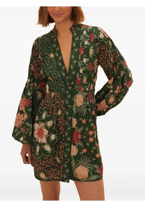 FARM Rio floral-print midi dress - Green
