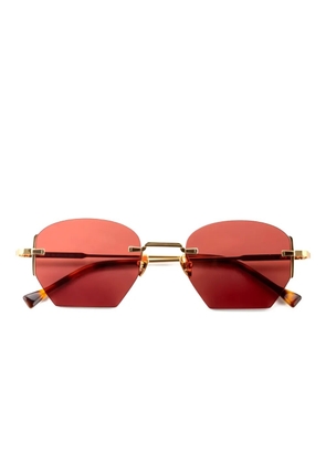 KYme Ezra geometric-frame sunglasses - Gold