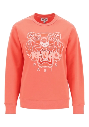Kenzo Pre-Owned tiger embroidered round-neck sweatshirt - Orange