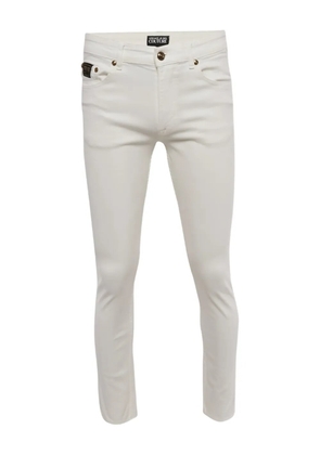 Versace Jeans Couture logo-embroidered jeans - White